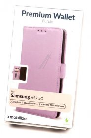 Mobilize Leather Bag Gsm - 81872 Mobilize Premium Gelly Wallet Flip Case For Samsung Galaxy A57 5g Purple