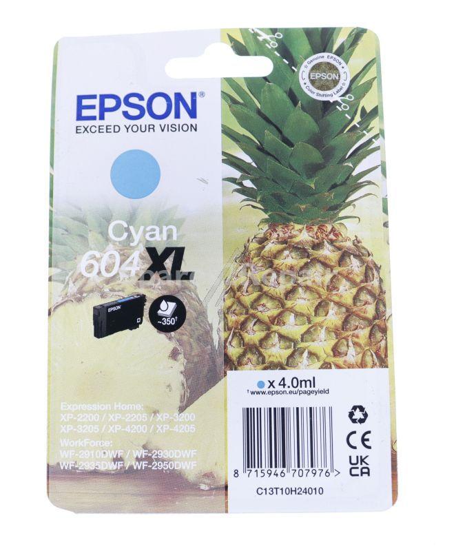Epson Cartridge - 604xl T10h240 Ink Cartridge Cyan 4 0ml