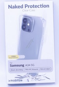 Mobilize Leather Bag Gsm - 28529 Mobilize Naked Protection Case Samsung Galaxy A34 5g Clear