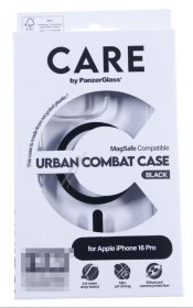 Panzerglass Leather Bag Gsm - 1346 Care By Panzerglass Flagship Case Transparent Urban Combat W Black Magsafe Iphone 24 Pro