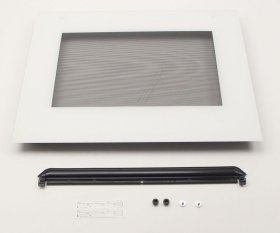 Door Panel - 20008213 Glass Front Panel For 60cm Appliances Colour: White With Glued Plastic Holders 20005921 [Bosch Siemens]