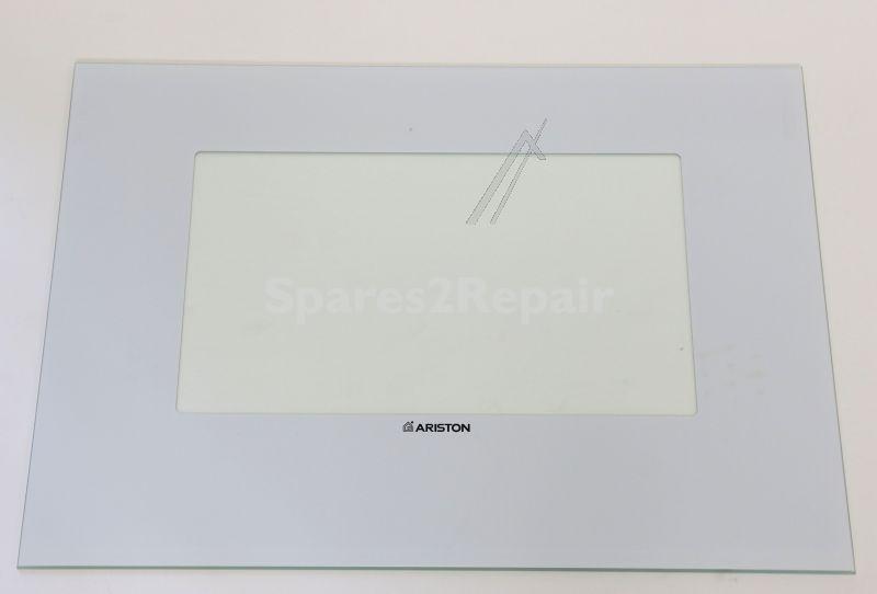 Oven outer Door - C00052558 482000026802 Oven Outer Door Glass - White [Whirlpool Indesit]