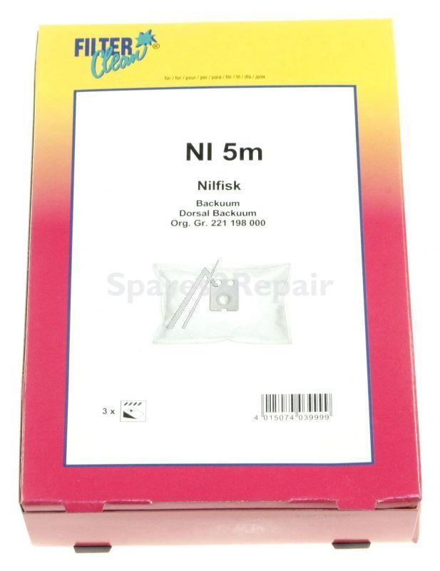Filterclean Vacuum Cleaner Bags - Ni5m Fl0727-k Vacuum Cleaner Bags