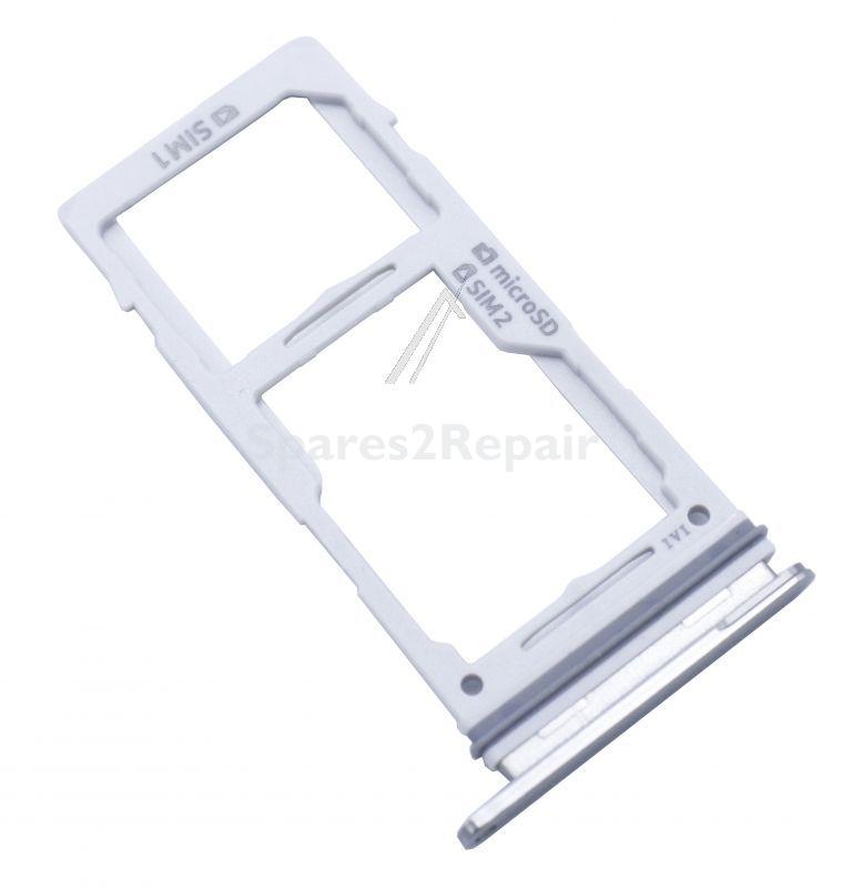 Samsung Sim card Holder - Gh98-43759b Assembly Deco-sim Tray_dual_silver