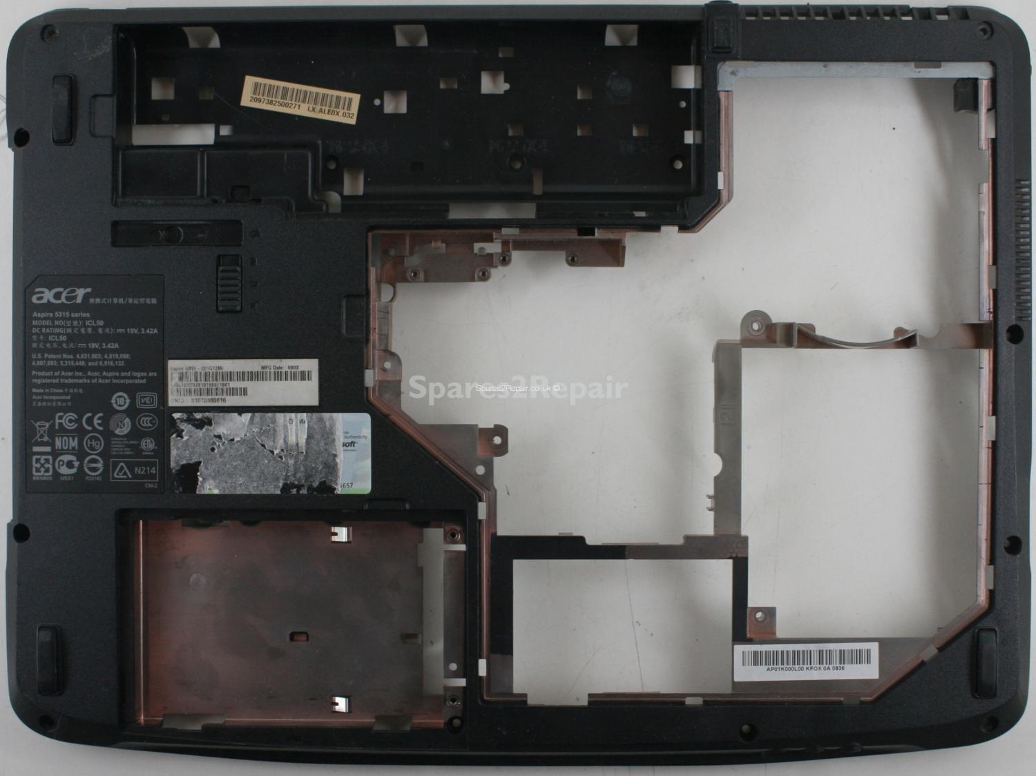 Acer Aspire 5315 - Bottom Base - AP01K000L00