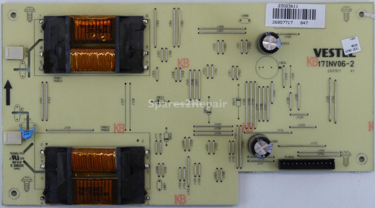 Bush LCD42911FHD3D - Inverter - 17INV06-2 V1 - 200911 - 23023611