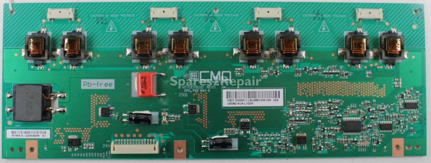 Bush S626 - Inverter - 27-D030911 - I260B2-4UA-L102A - VIT70078.00 - REV:1 - VIT70078.10