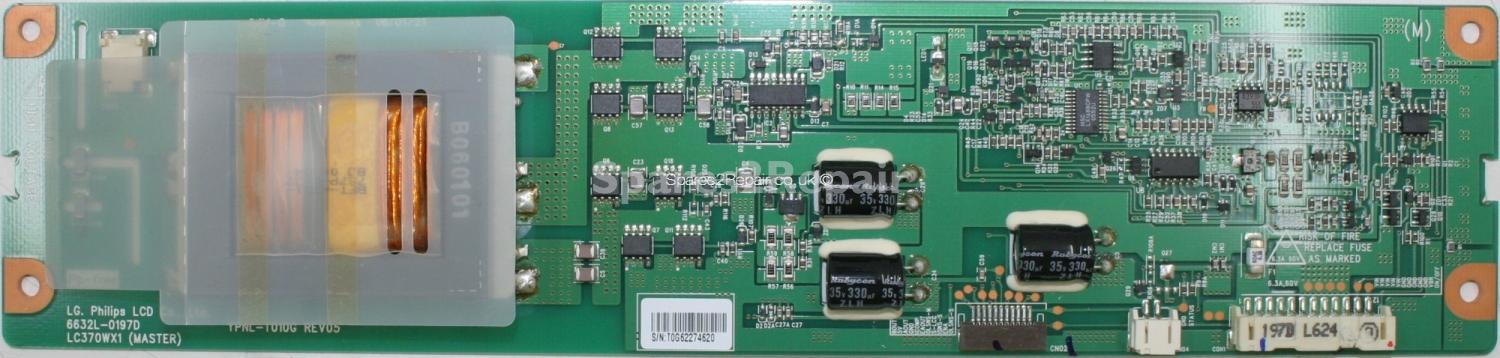 Bush LCD37TV022HD - Inverter - YPNL-T010G - Rev 05 - 6632L-0197D - LC370WX1 MASTER