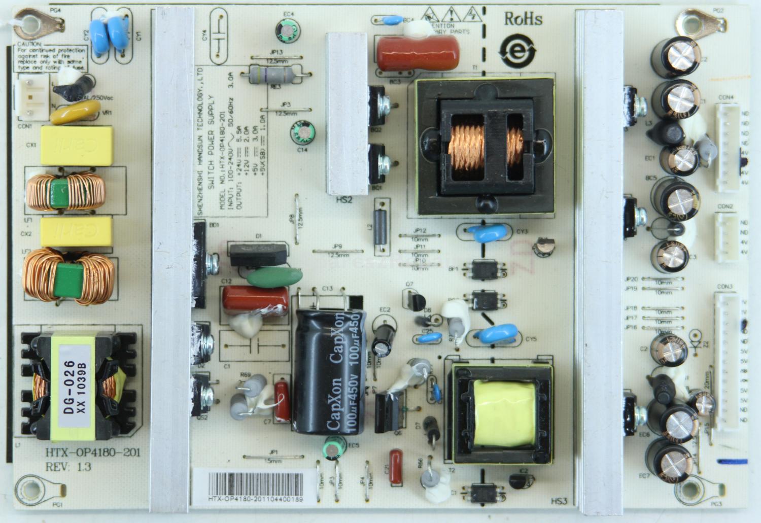 Cello C3298F - PSU - HTX-OP4180-201 - REV:1.3