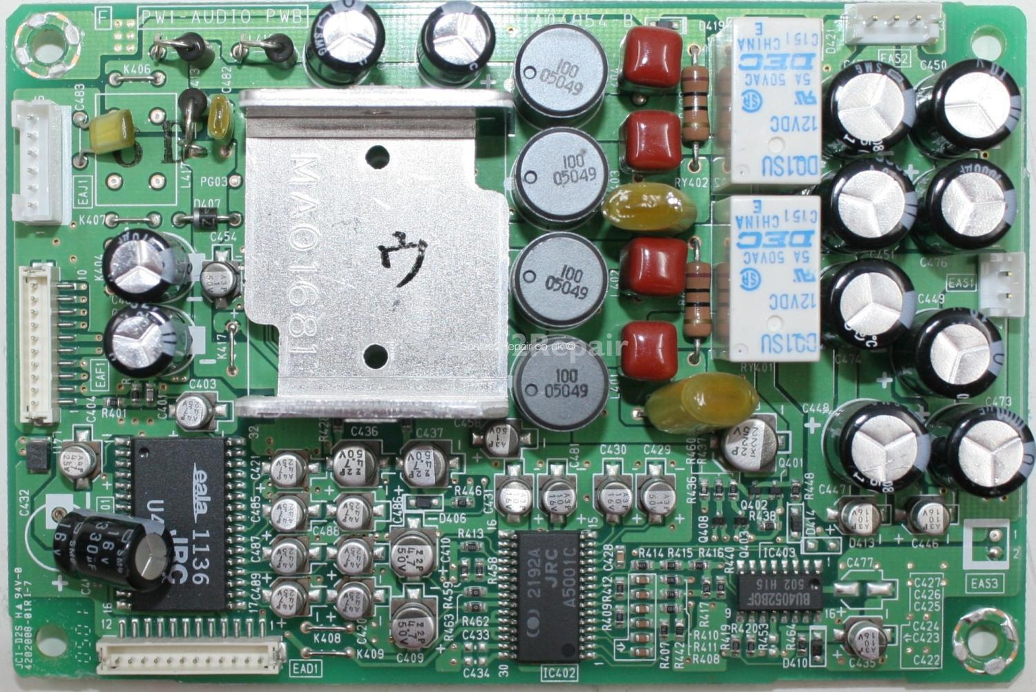 Hitachi 37PD5200E - Audio - JA04954-B - PW1-AUDIO PWB
