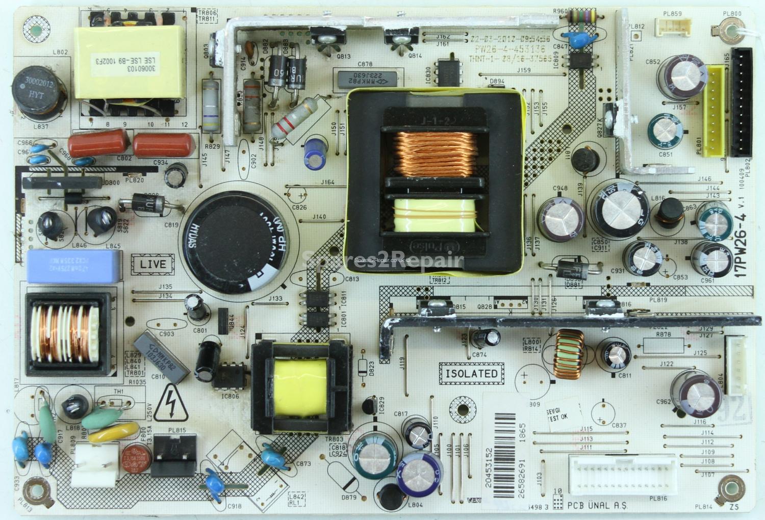 Hitachi L42VC04UH - PSU - 17PW26-4 - V.1 - 100409 - 20453152