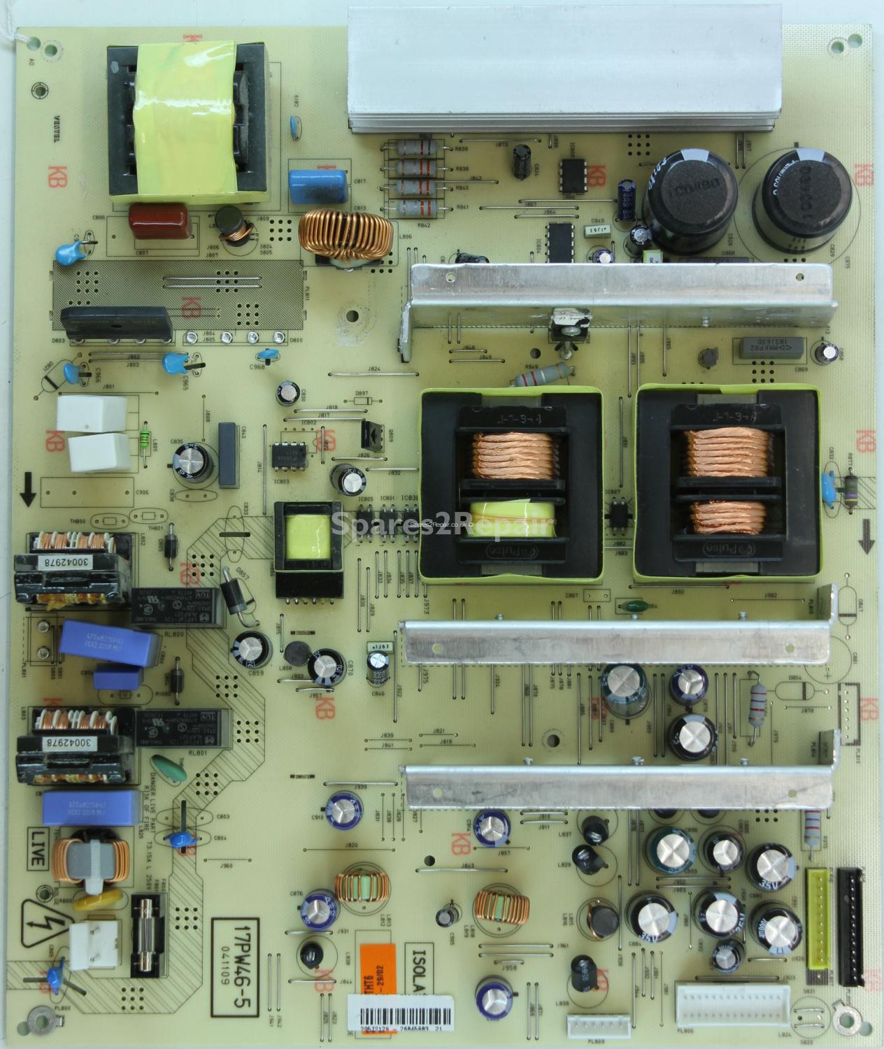 Hitachi L46VF04U - PSU - 17PW46-5 - 041109 - 20572129