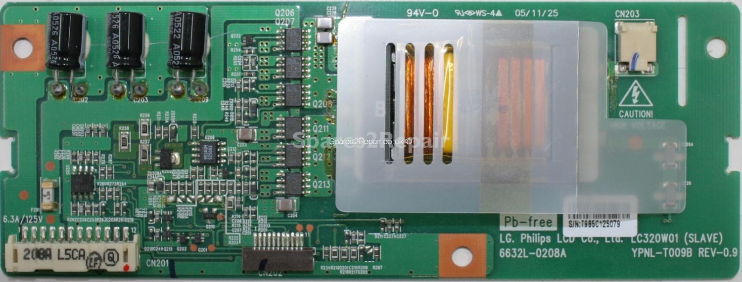 LG 32LX2R - Inverter - 6632L-0208A - YPNL-T009B - Rev 0.9 - LC320W01 - SLAVE