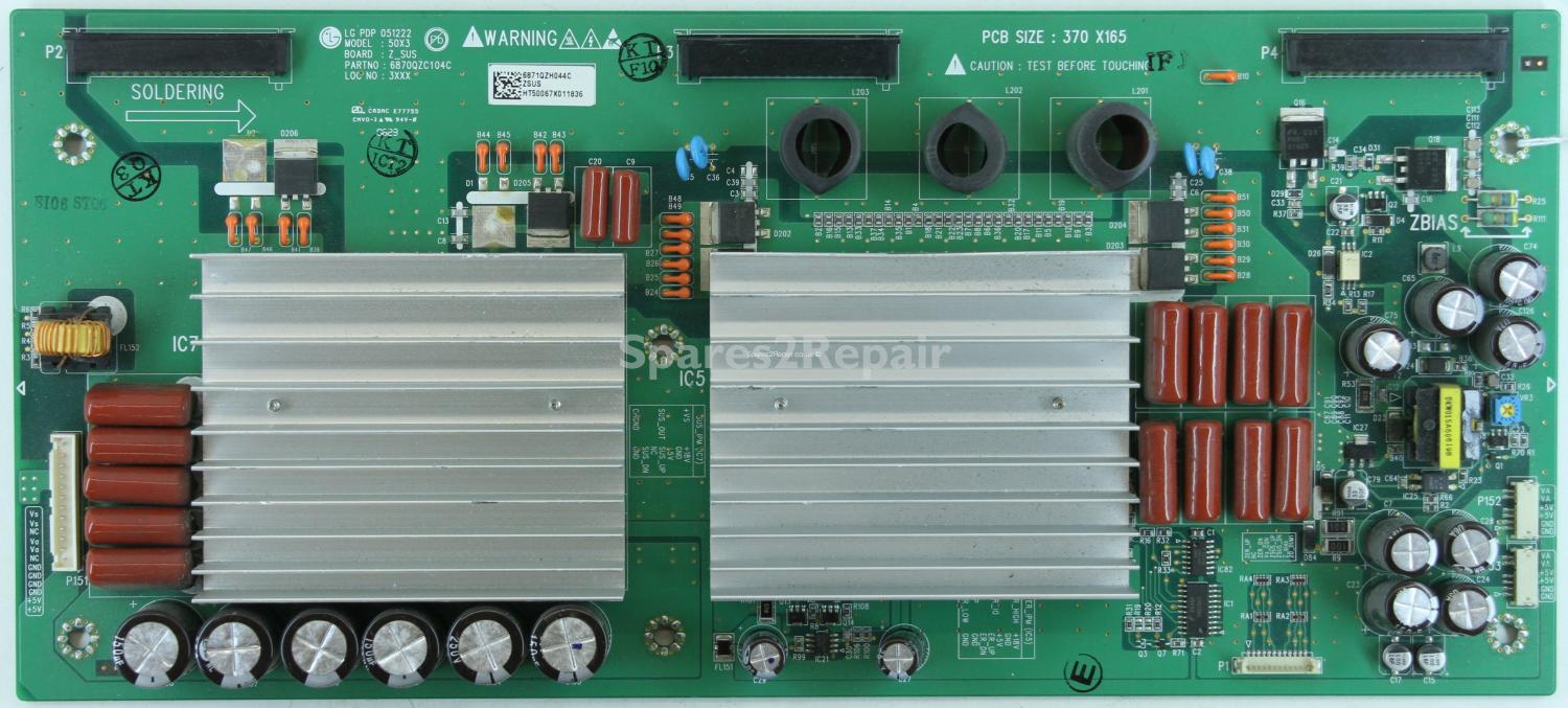 LG 50PC1DA - ZSUS - 6870QZC104C - 6871QZH044C - 50X3 Z_SUS - PDP 051222