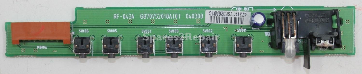 LG 42PX11 - Buttons - 6870VS2018A(0) - RF-043A - 040308 - 3141VSF326A