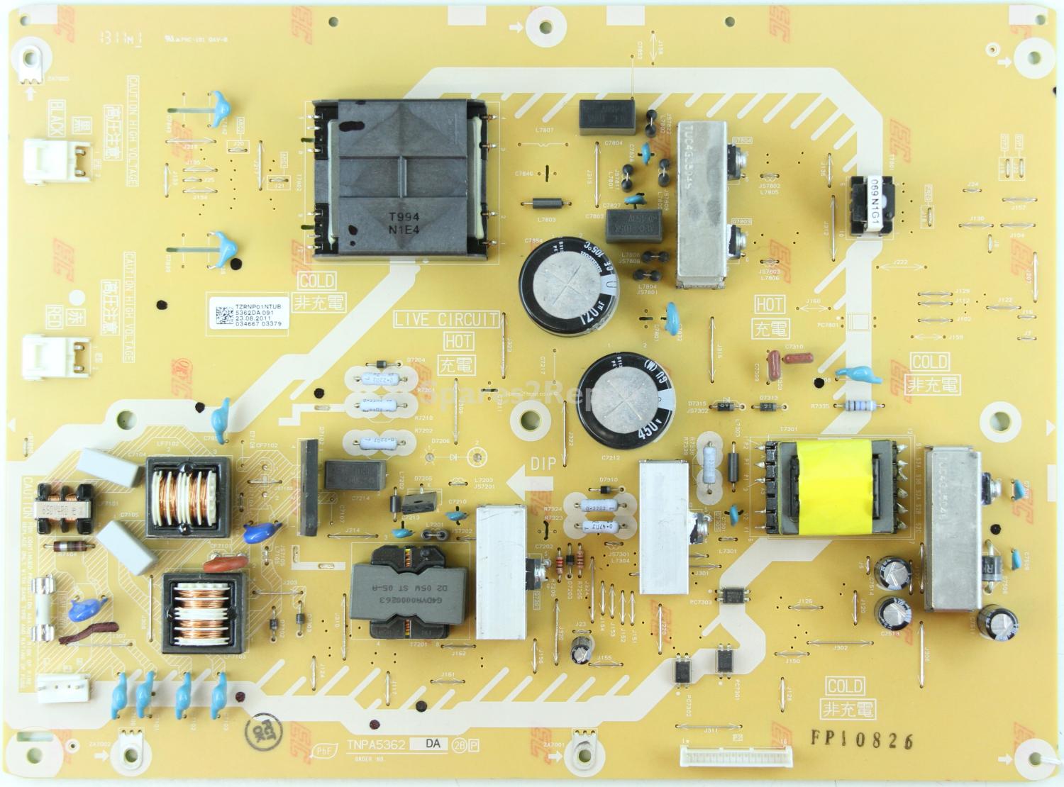 Panasonic TX-L37U3B - PSU - TZRNP01NTUB - TNPA5362 DA 2B P