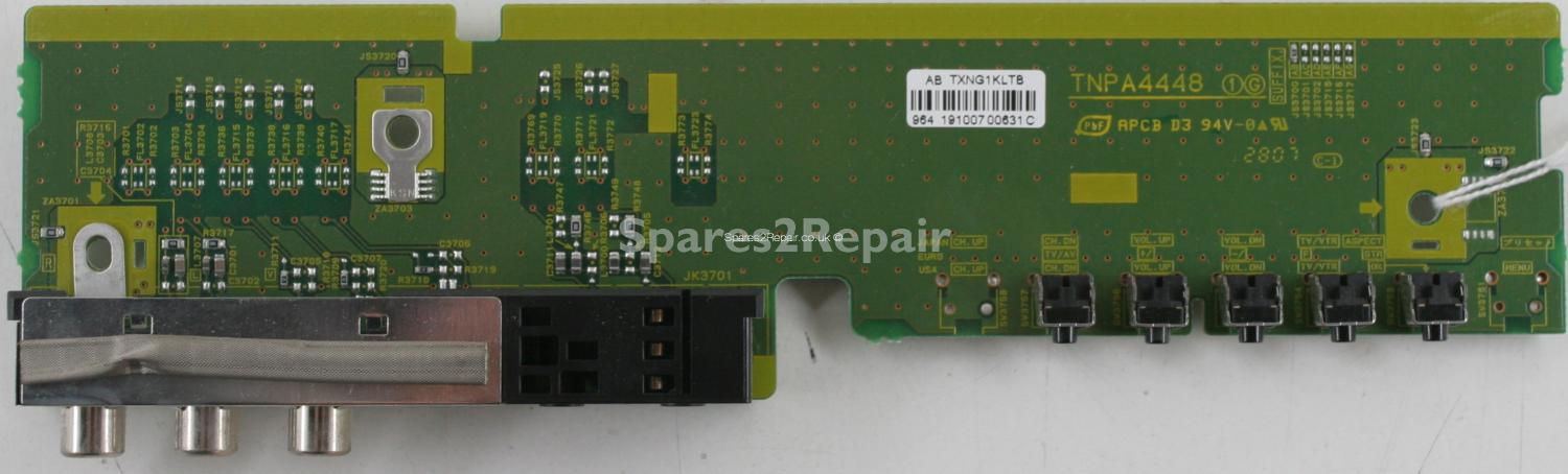 Panasonic TH-42PZ70BA - Side AV & Buttons - TNPA4448 - TXNG1KLTB AB