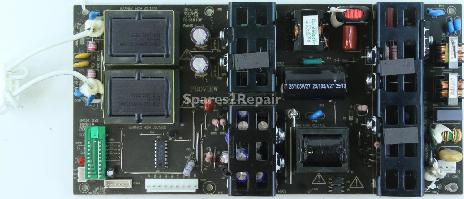 Polaroid TLU-02612C - 200-P00-HIVI150H - IPOS 150 - REV:1.8 - 33-860-AZ0-IPOS150H - TC18813F