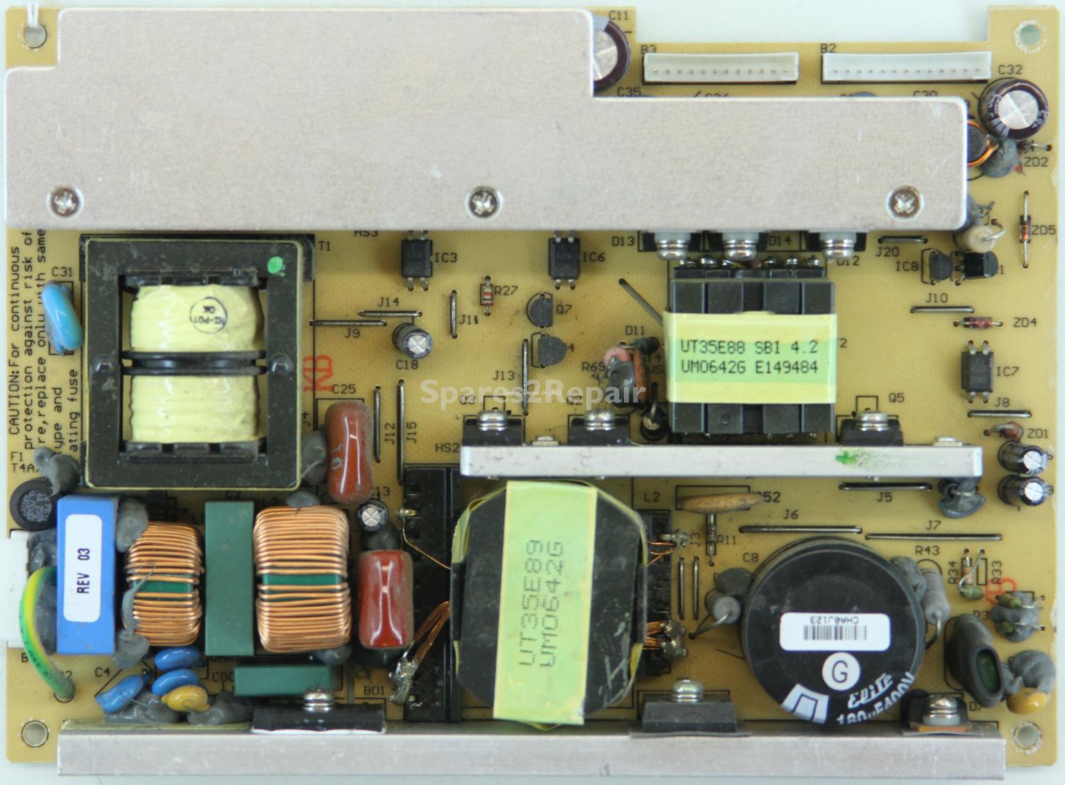 Polaroid TLU-03223B - PSU - UP220-AE-A - HA220T2A1 - F693006622- Rev.03 - PWB-0769