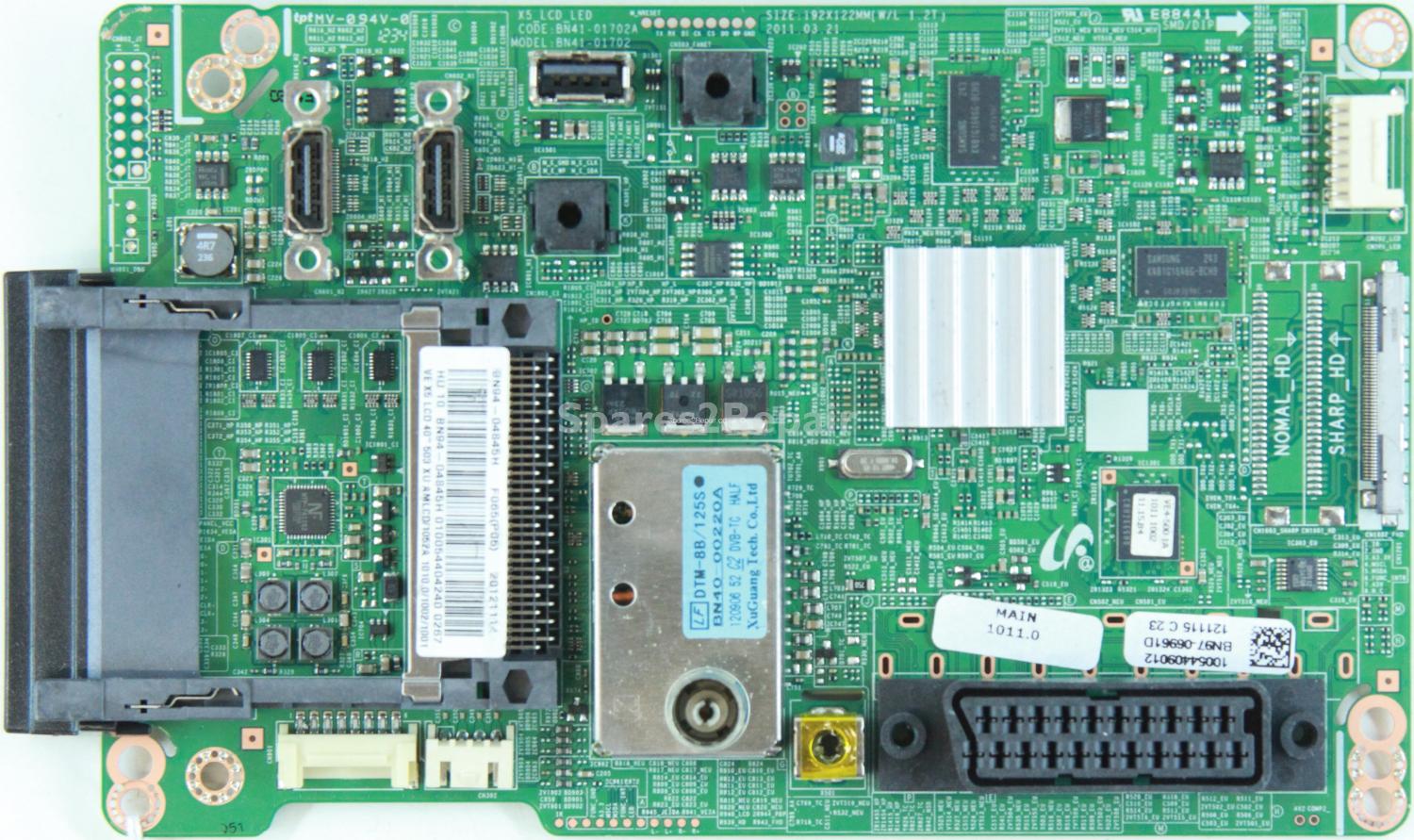 Samsung LE40D503F7W - Main AV - BN94-04845H - BN97-06961D - BN41-01702A - X5_LCD_LED