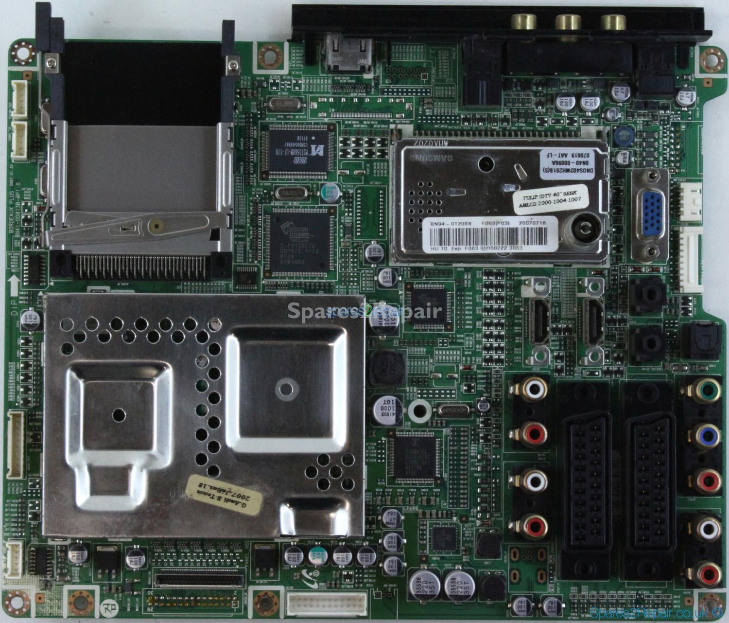 Samsung LE40M86BD - Main AV - BN94-01260B - BN41-00813B-MP1.0 - BORDEAUX PLUS - TULIP IDTV 40