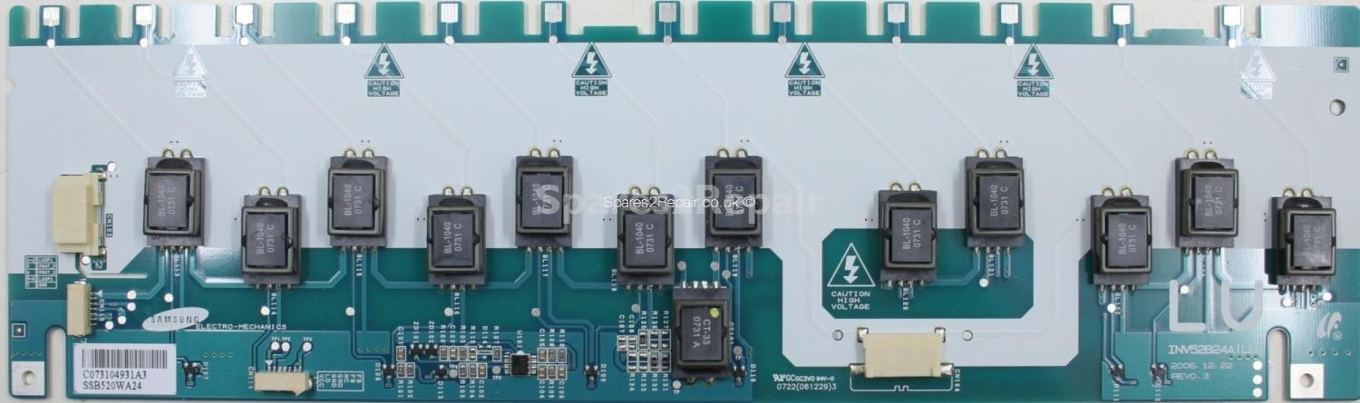 Samsung LE52M86BD - Inverter - INV52B24A(LU) REV0.3 - SSB520WA24