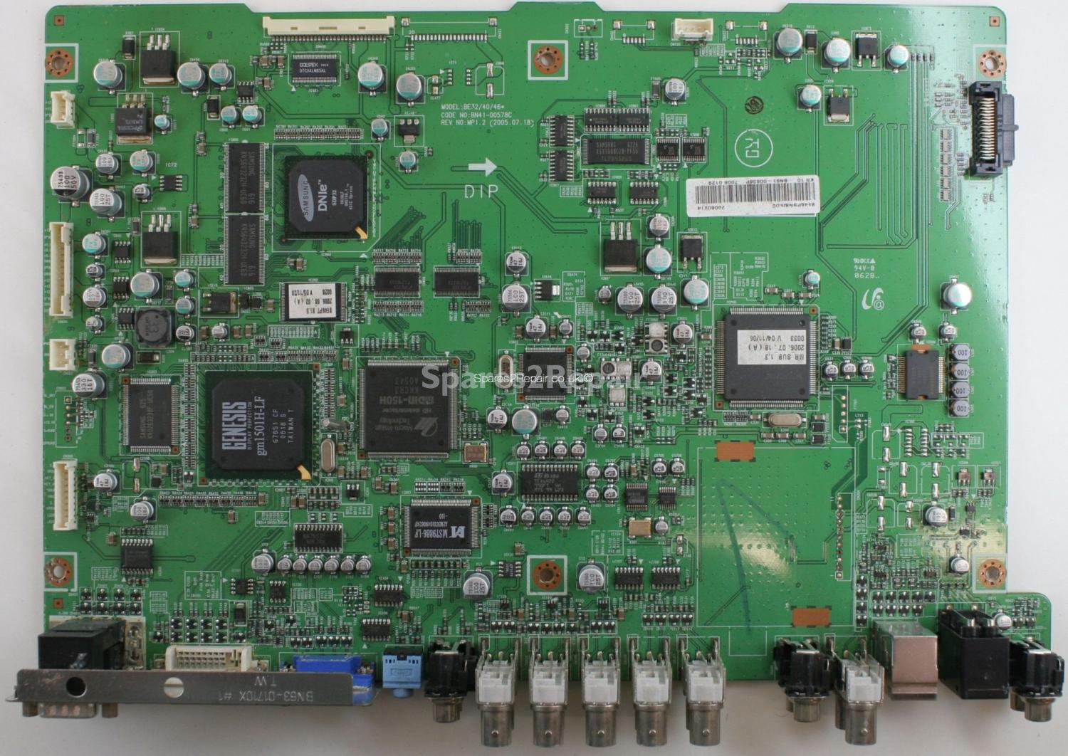 Samsung BE46PSNS - Main AV - BN41-00578C - MP1.2 - BN91-00836P