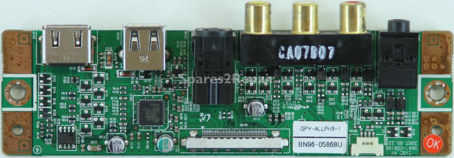 Samsung LE46F86BD - Side AV - BN41-00910B - BN94-05868U - GPY-ALLPH3-1