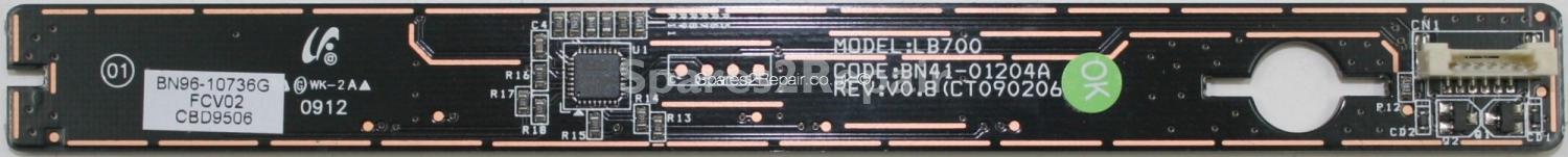 Samsung UE55B7020WW - Buttons - BN96-10736G - BN41-01204A - REV V0.8 - CT090206 - LB700