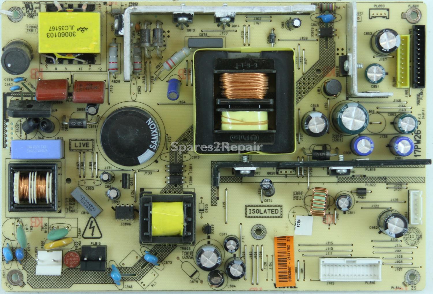 Sanyo CE37FH08-B - PSU - 20563507 - 17PW26-5 V.3 - 040111