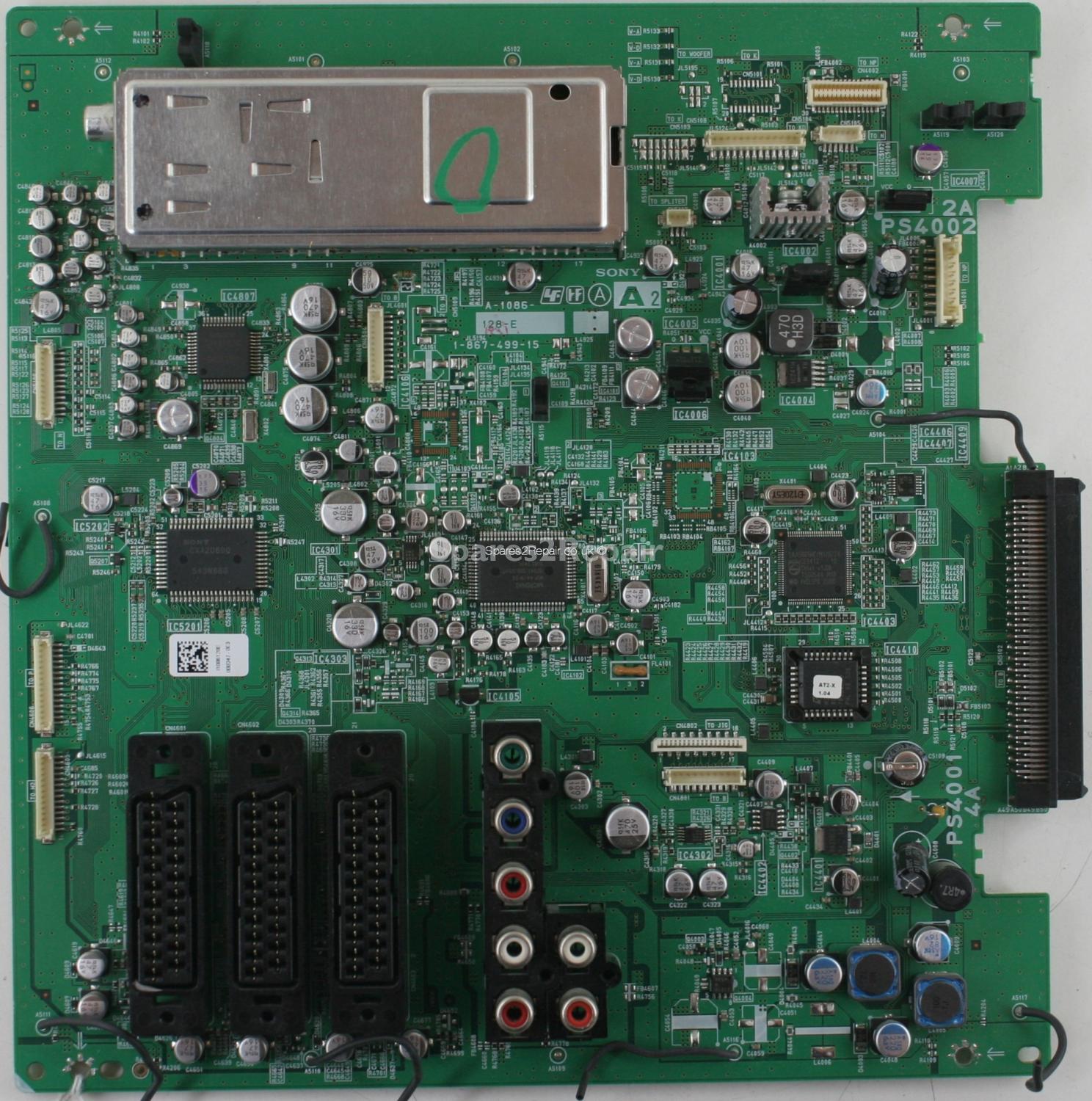 Sony KDL-V32A12U - Main AV - 1-867-499-15 - A-1086-128-E - I1086128E