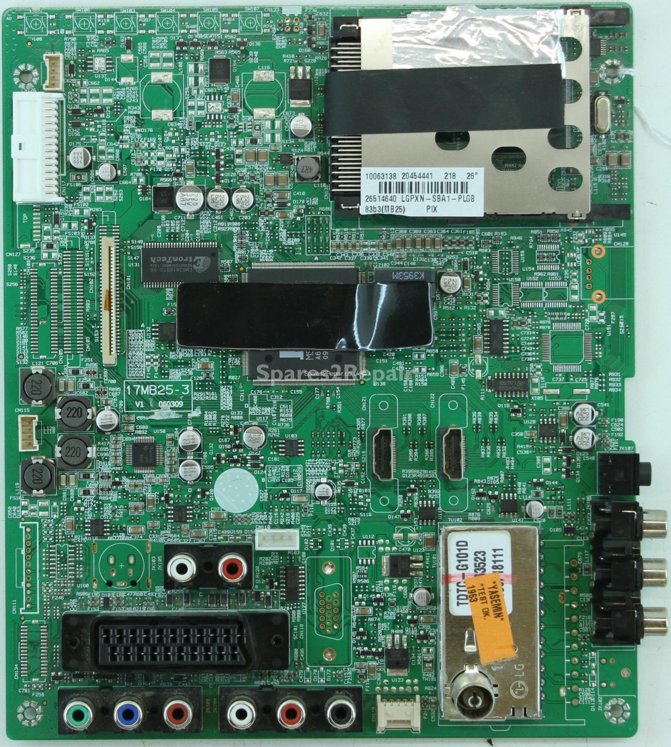 Technika LCD26-209V - Main AV - 17MB25-3 V1 - 20454441 - 060309
