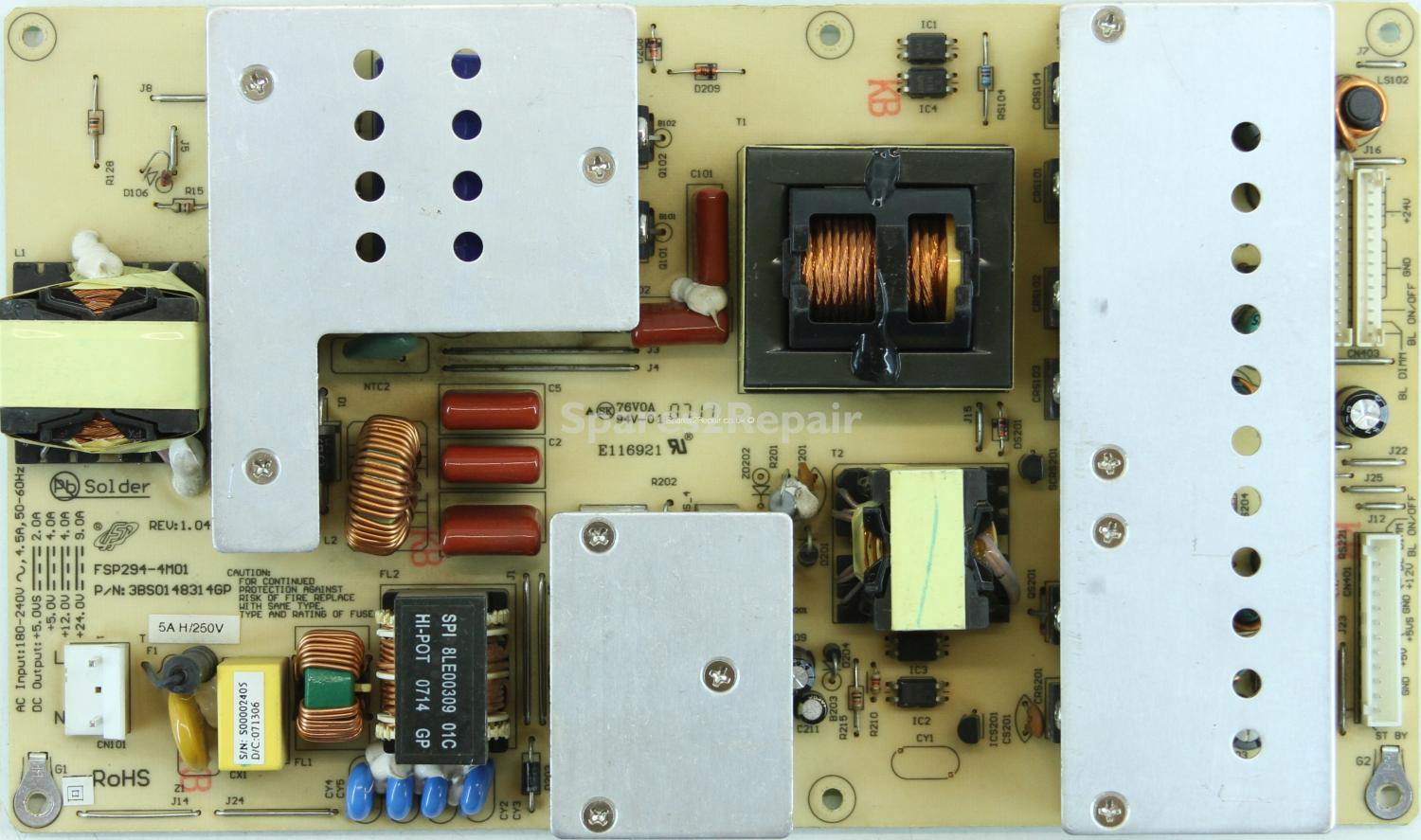 Tevion LCD4202 - PSU - FSP294-4M01 - Rev 1.04 - 3BS0148314GP