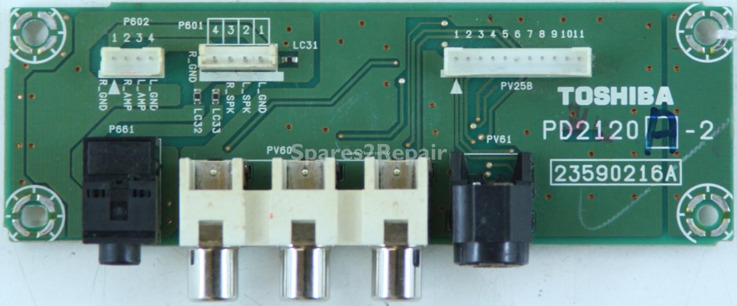 Toshiba 32WL56P - Side AV - PD2120 A-2 - 23590216A