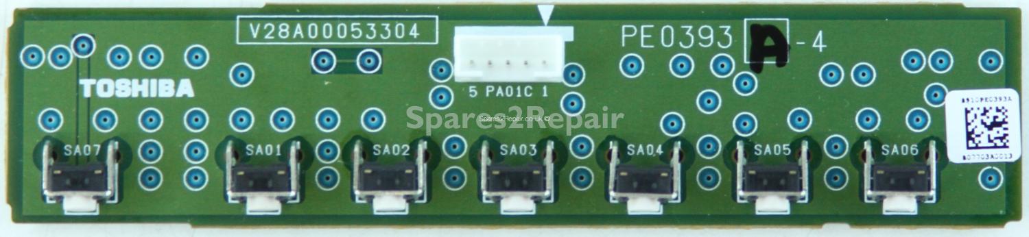Toshiba 32C3030D - Buttons - V28A00053304 - PE0393 A-4 - V28A00054100 - PLC-2147