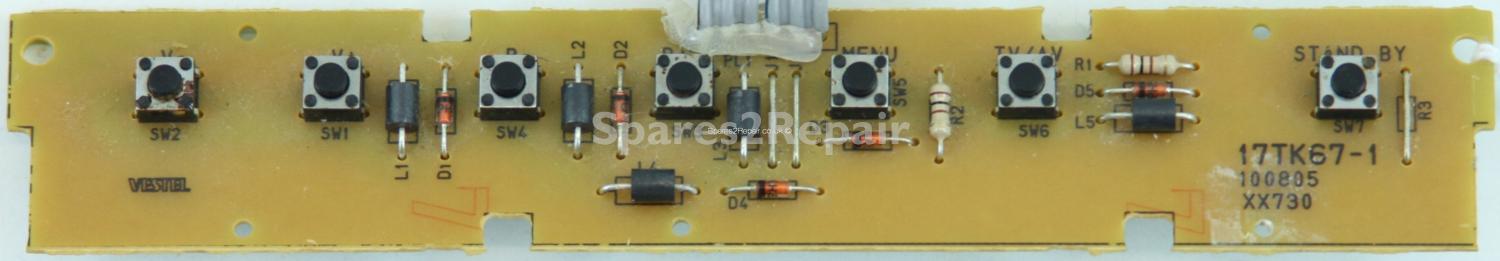 Toshiba 27WLT56B - Buttons - 17TK67-1 - 100805