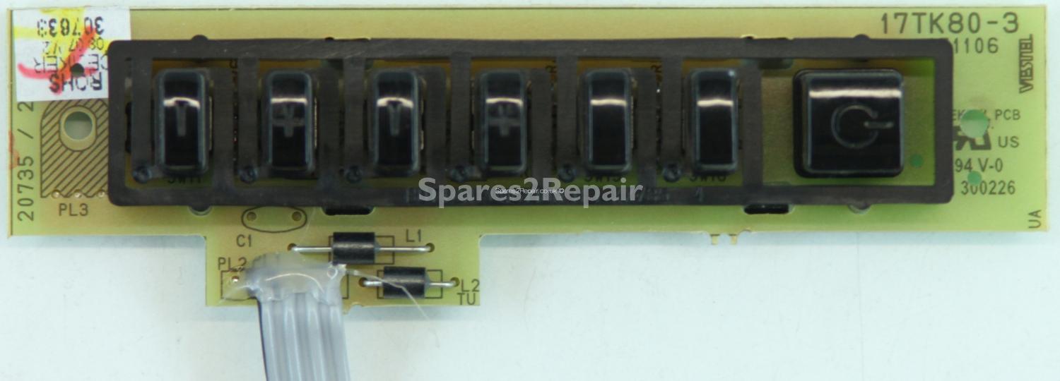 Toshiba 27WLT56B - Buttons - 17TK80-3 - 171106