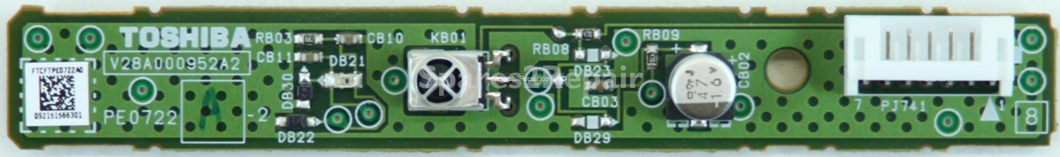 Toshiba 32RV635D - IR - PE0722 A-2 - V28A000952A2 - V28A000955A0
