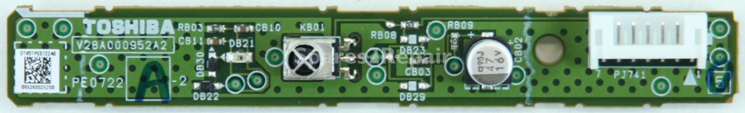 Toshiba 42RV635D - IR - PE0722 A - V28A000952A2 - V28A000955A0